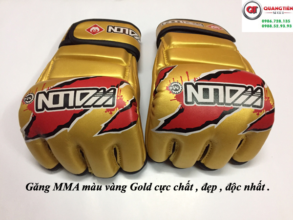 Găng tay MMA Wolon màu vàng Gold