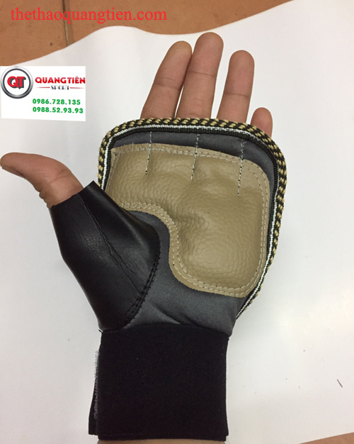 Găng tay tập tạ sport QT19 hai vòng cổ tay
