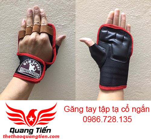 Găng tay tập tạ cổ ngắn QT20
