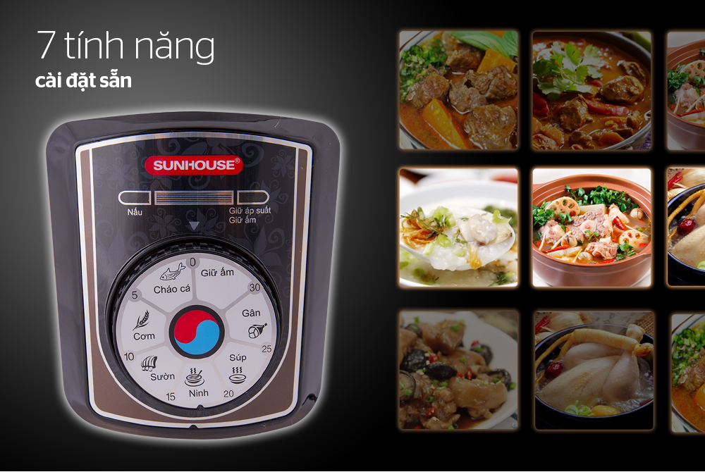 Nồi áp suất điện đa năng Sunhouse SHD1756