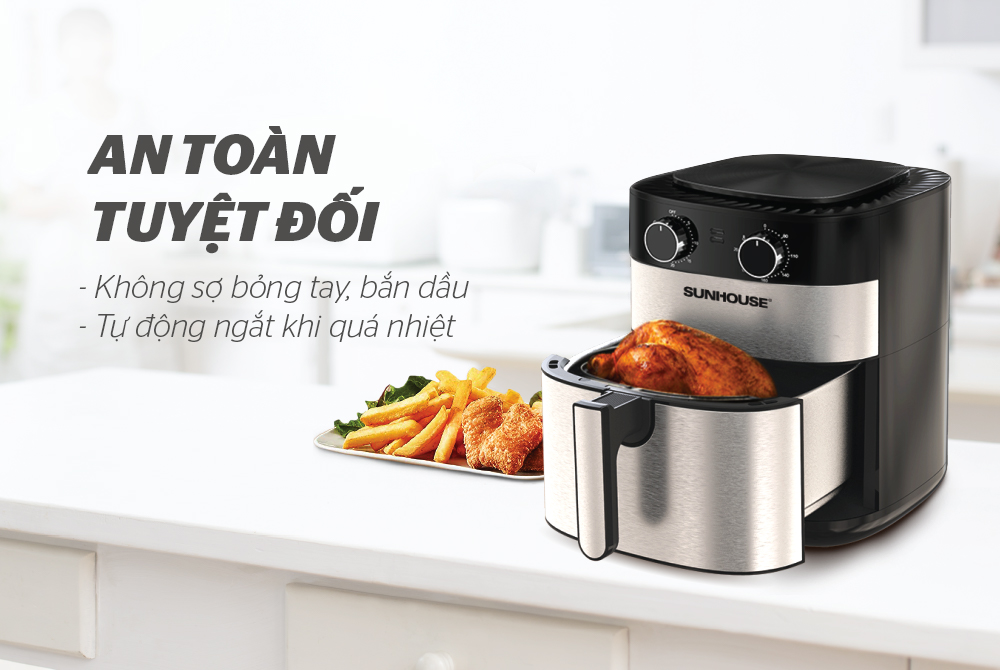 Nồi chiên không dầu 6.0L Sunhouse SHD4026