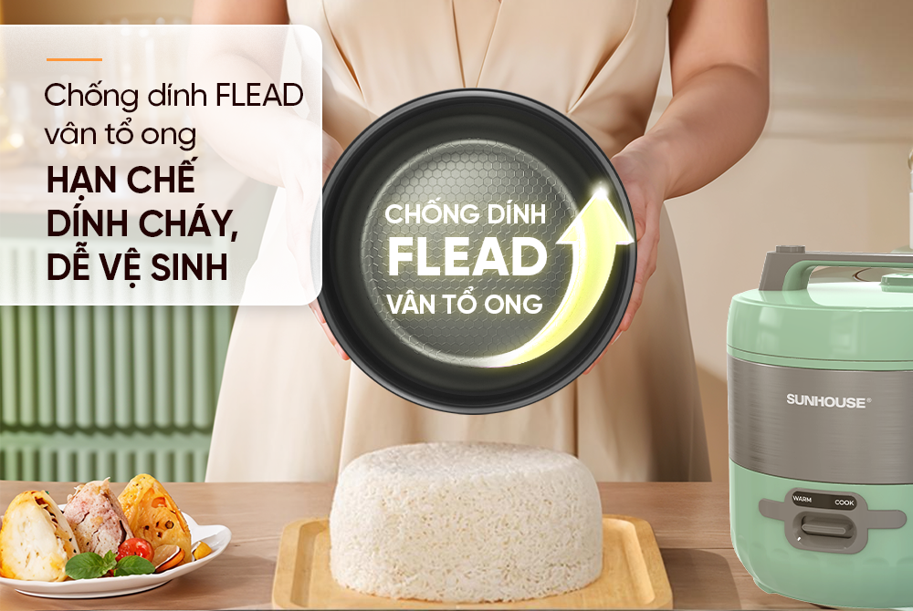 Nồi cơm điện 1.8L Sunhouse SHD8604
