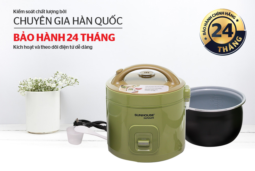 Nồi cơm điện 1.2L Sunhouse Mama SHD8265G