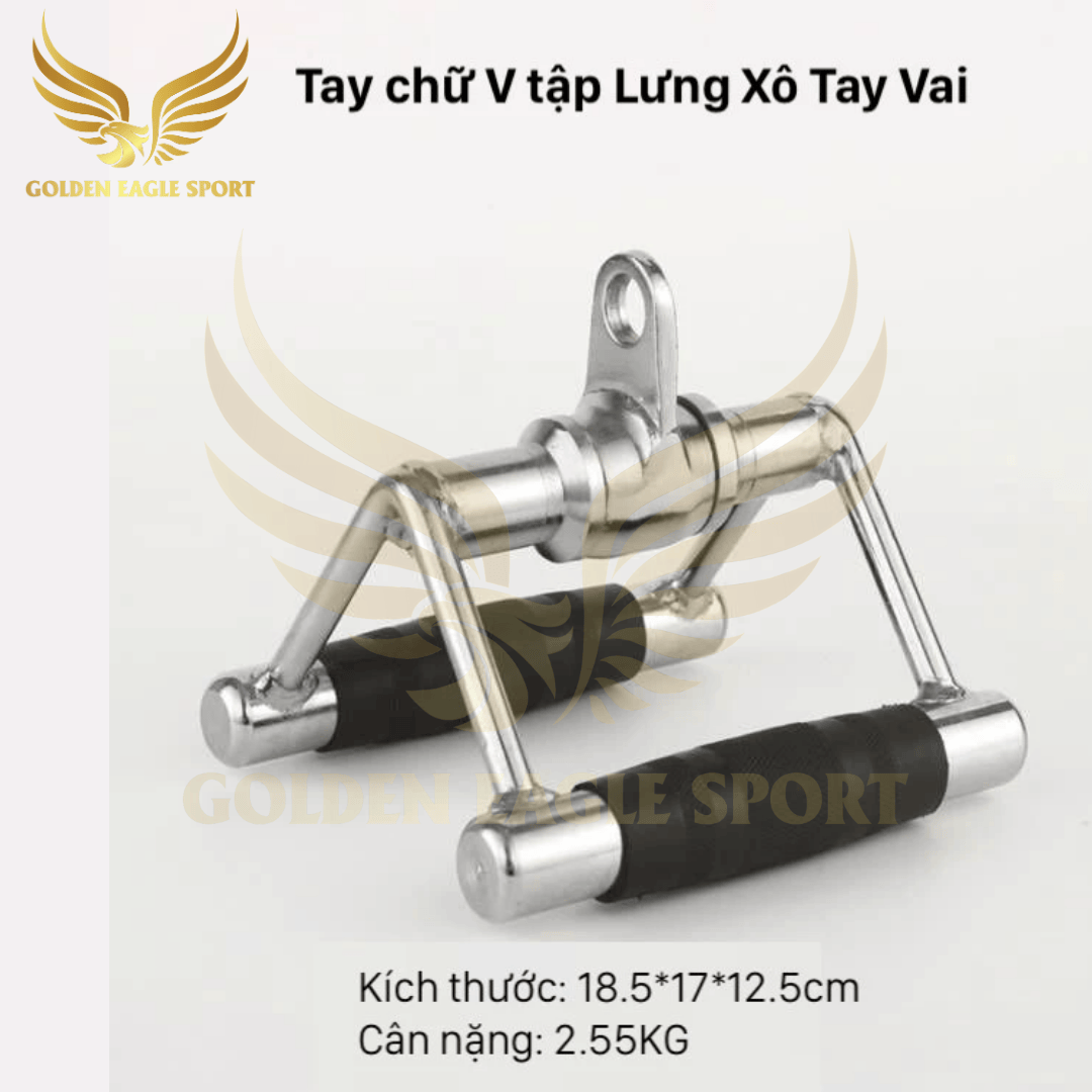 Phụ Kiện Tập Gym Kéo Xô, Dụng Cụ Tập Tay Tập Vai Lưng Chính Hãng