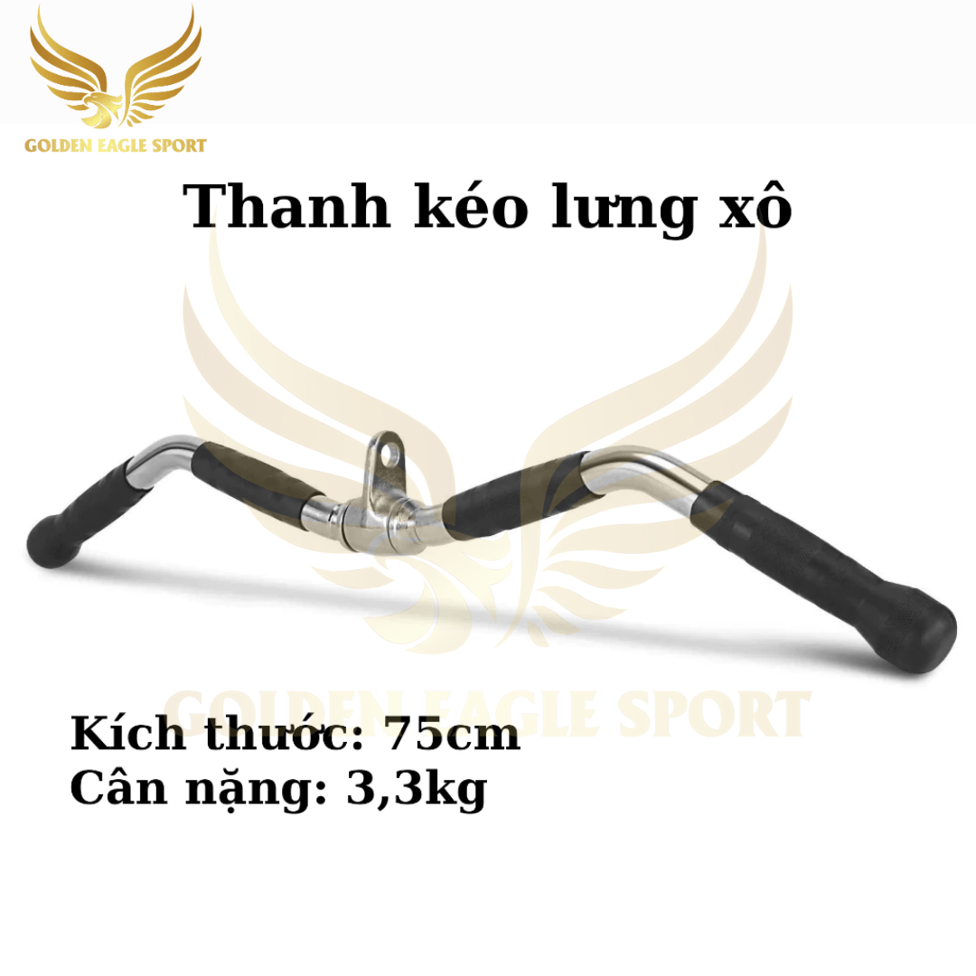 Phụ Kiện Tập Gym Kéo Xô, Dụng Cụ Tập Tay Tập Vai Lưng Chính Hãng