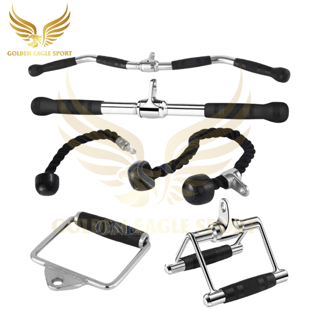 Phụ Kiện Tập Gym Kéo Xô, Dụng Cụ Tập Tay Tập Vai Lưng Chính Hãng