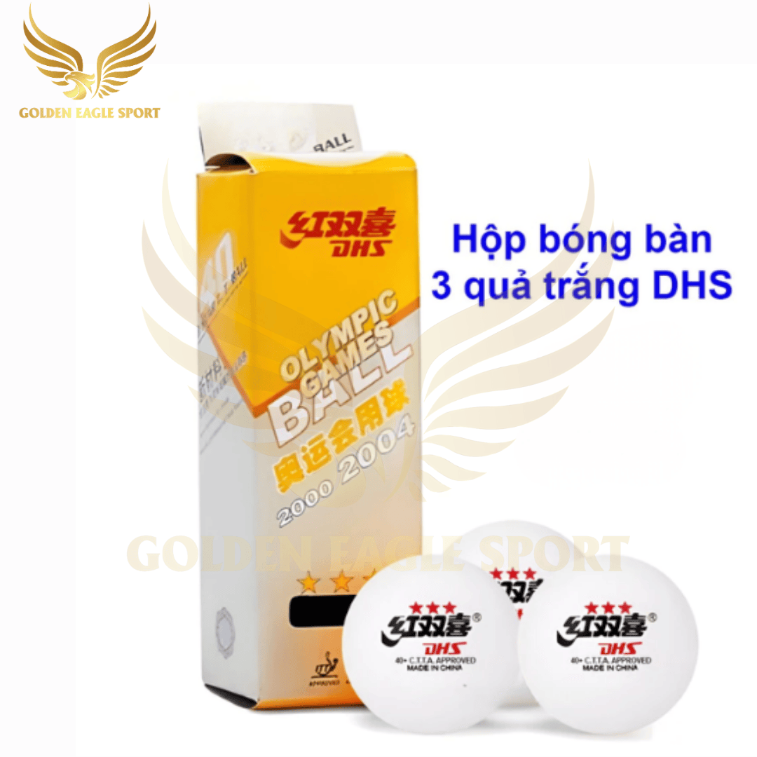 Quả bóng bàn 3 sao DHS - Hộp 3 quả