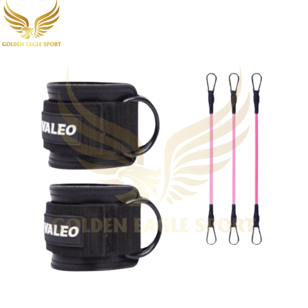 Quấn Cổ Chân Tập Gym Valeo Chất Liệu Da , Tập Chân Mông Với Cáp Chính Hãng VL-2201