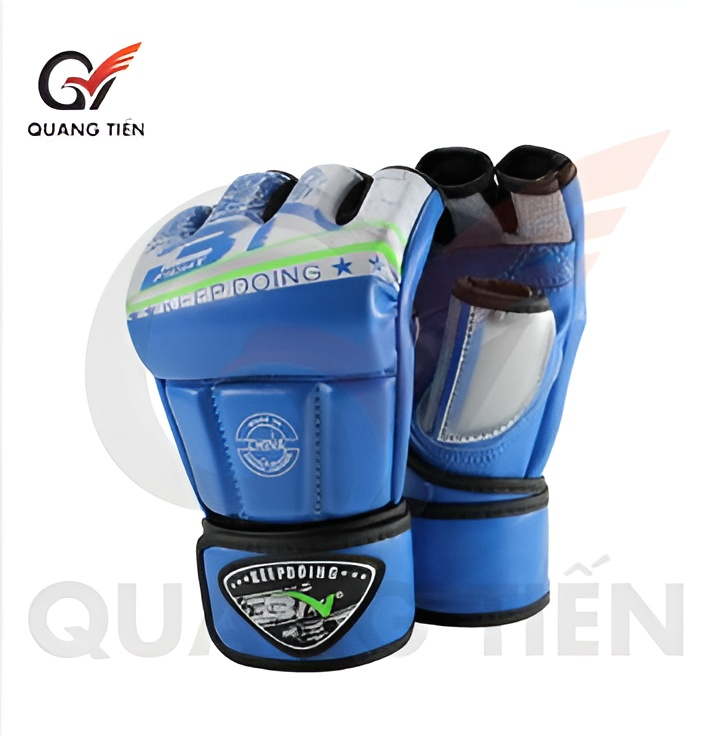 Găng tay hở ngón MMA BN Găng tay BN MMA cao cấp - MMA Gloves - xám