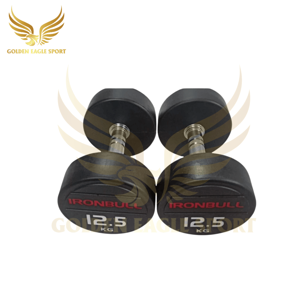 Tạ tay thép bọc cao su Ironbull IR04 nhập khẩu chính hãng 12.5kg