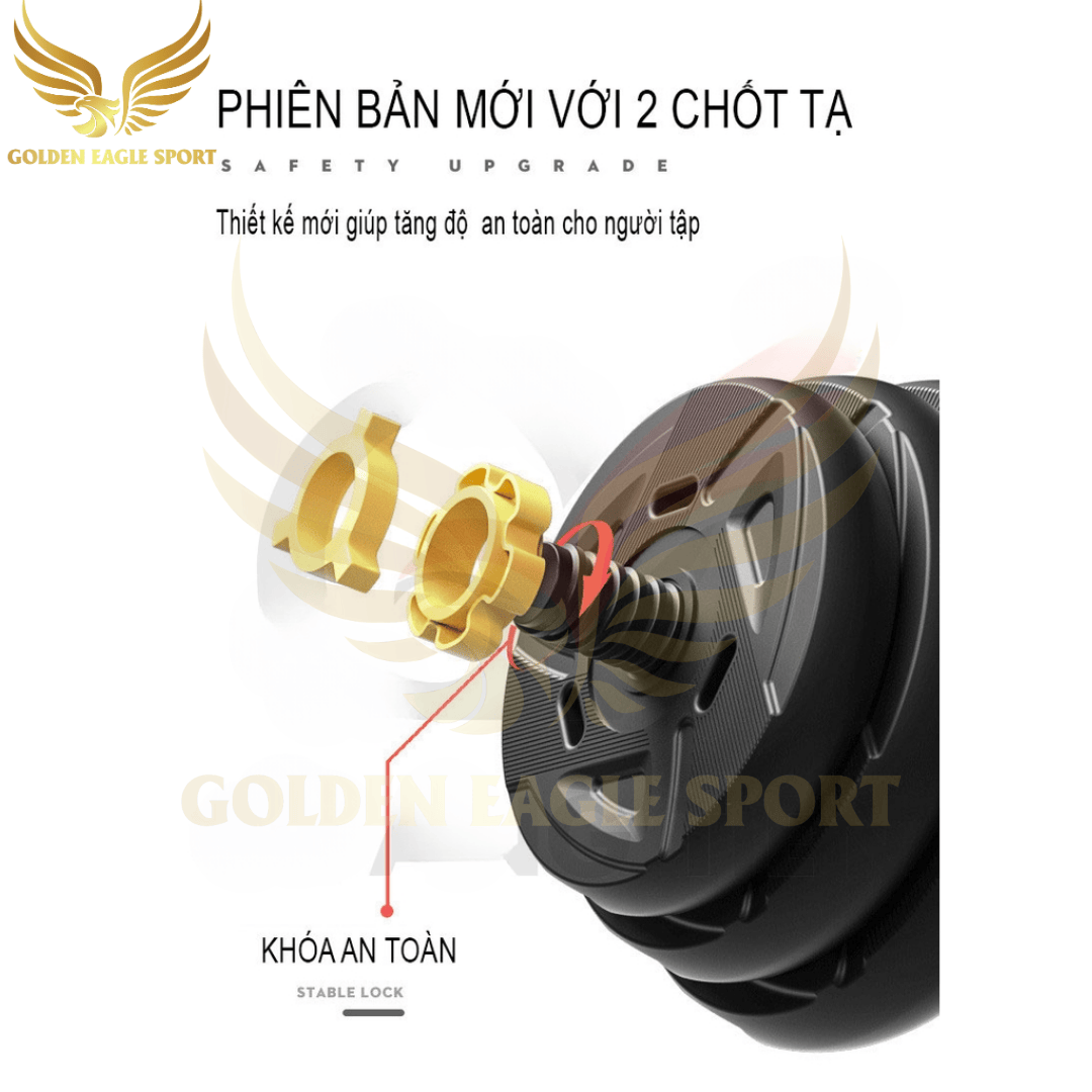 Tạ Tay + Tạ Đẩy kết hợp (2 in 1)- Loại 20-30-40KG ver2
