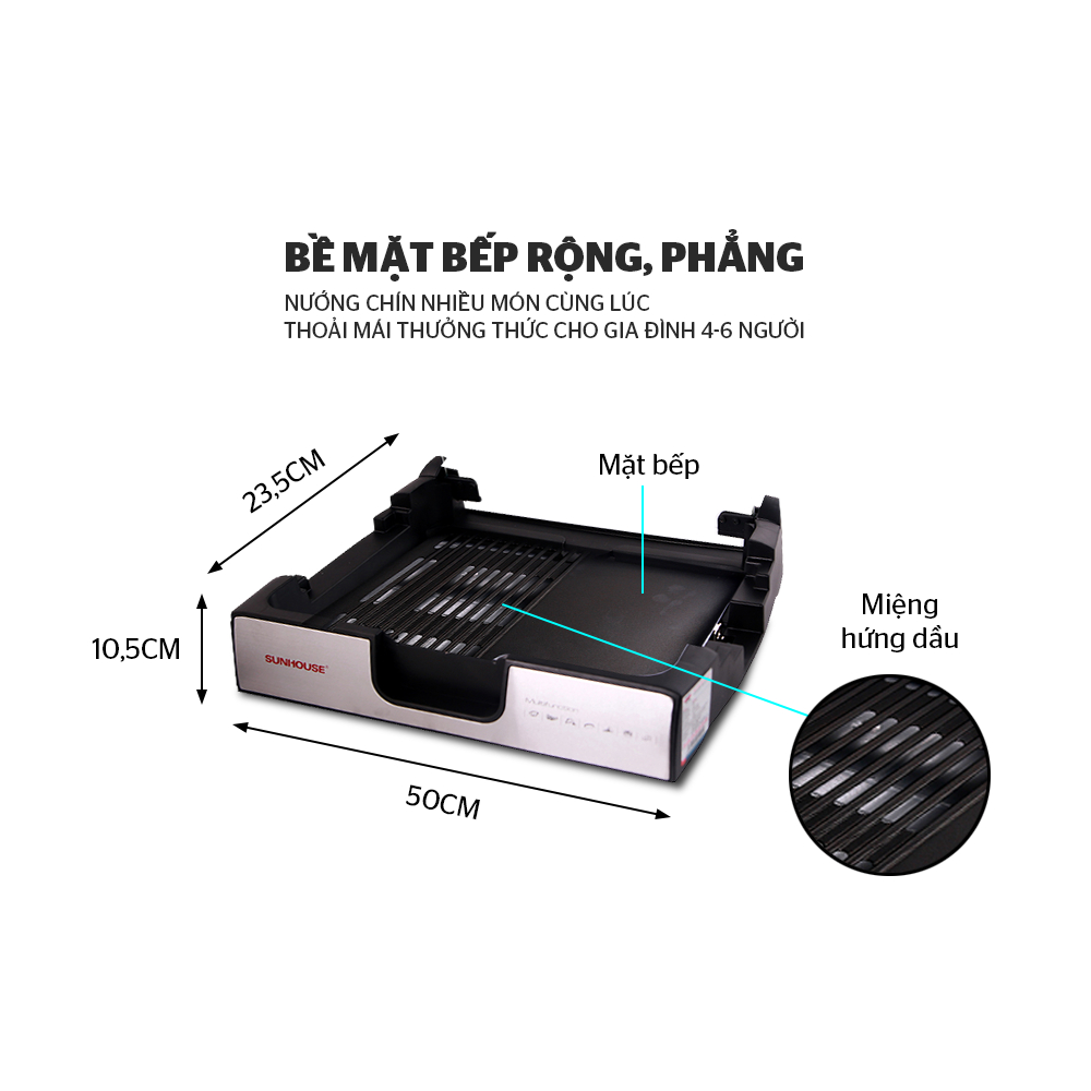 Bếp nướng điện Sunhouse SHD4603