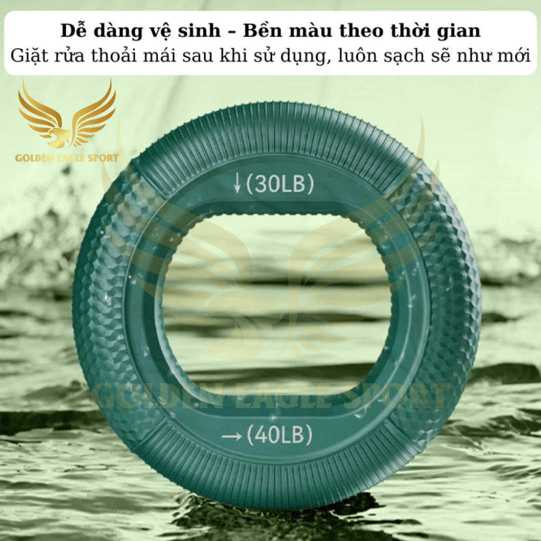 Vòng silicon tập cơ tay công thái học, cầm nắm luyện tập sức mạnh ngón tay phục hồi chức năng