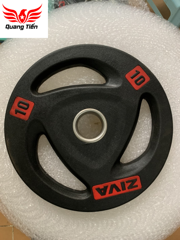 Tạ đĩa cao su Ziva 10Kg cao cấp 2021