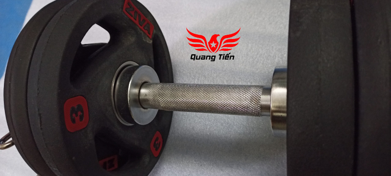 Đòn tạ 40 cm phi 50 đầu kẹp Việt Nam QT104 (giá 1 chiếc)
