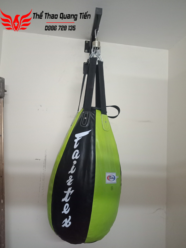 Giá treo bao cát 8 lỗ sắt siêu chắc kèm vòng bi sơn tĩnh điện QT210