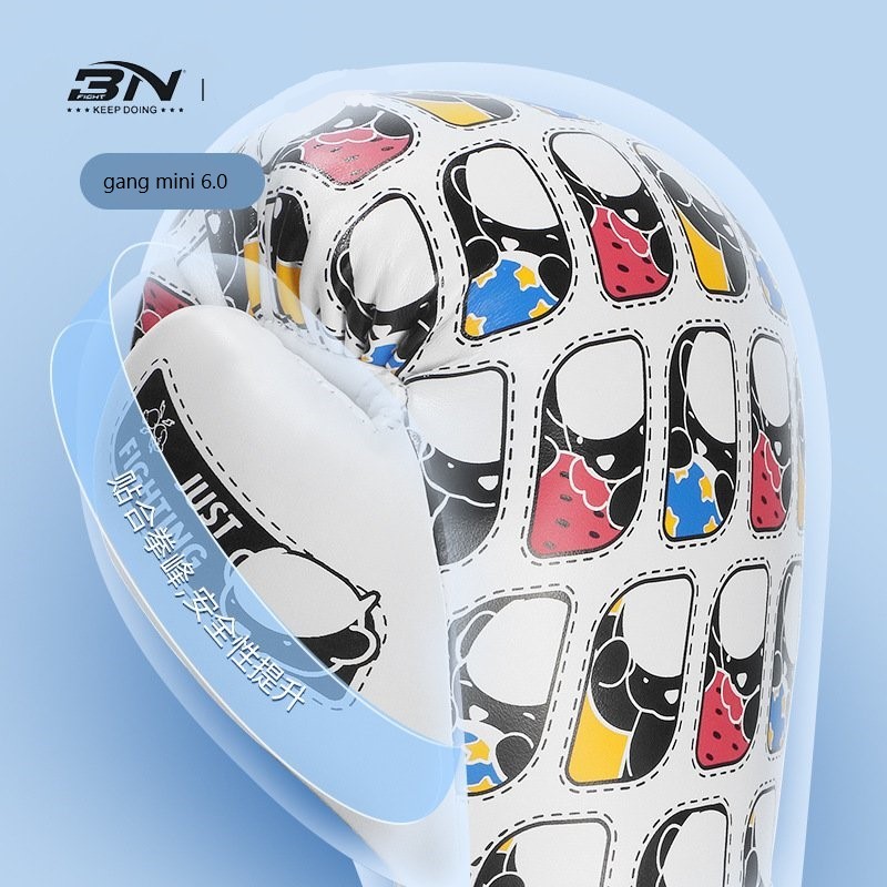 Găng tay Boxing mini BN 6oz 6.0 ngũ sắc cao cấp chính hãng cho trẻ em