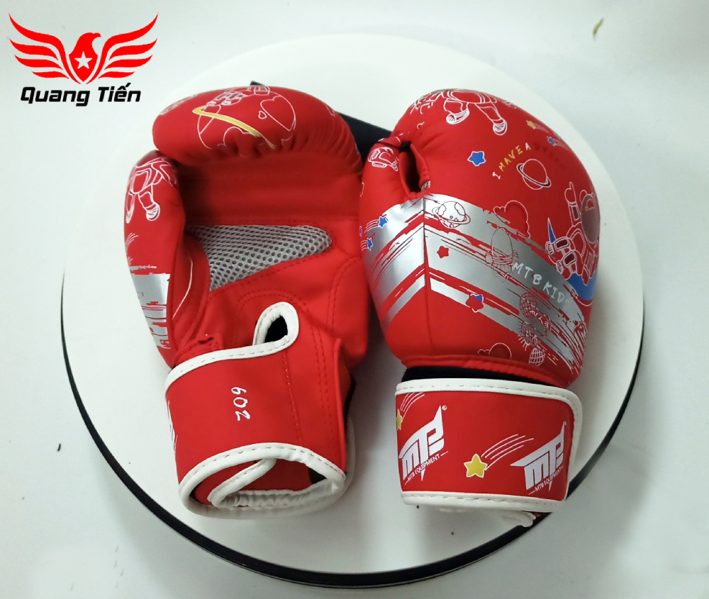 Găng tay boxing mini màu đỏ MTB trẻ em 6oz 6.0 new cá tính new 2025