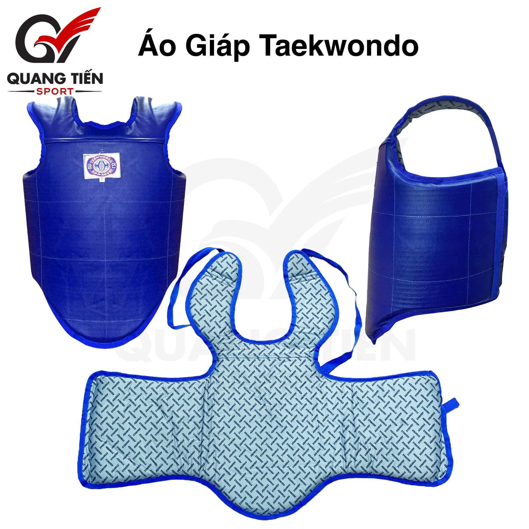 Áo giáp ngực teakwondo cao cấp dày dặn thi đấu