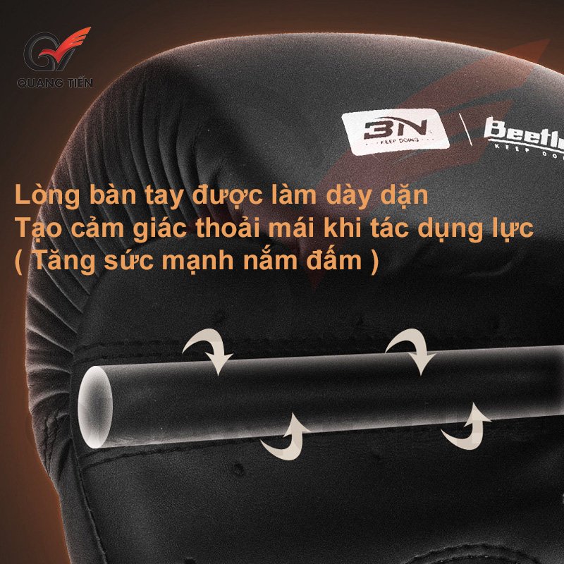 Găng tay boxing BN 8.0 2025 cao cấp chính hãng - Màu Xanh