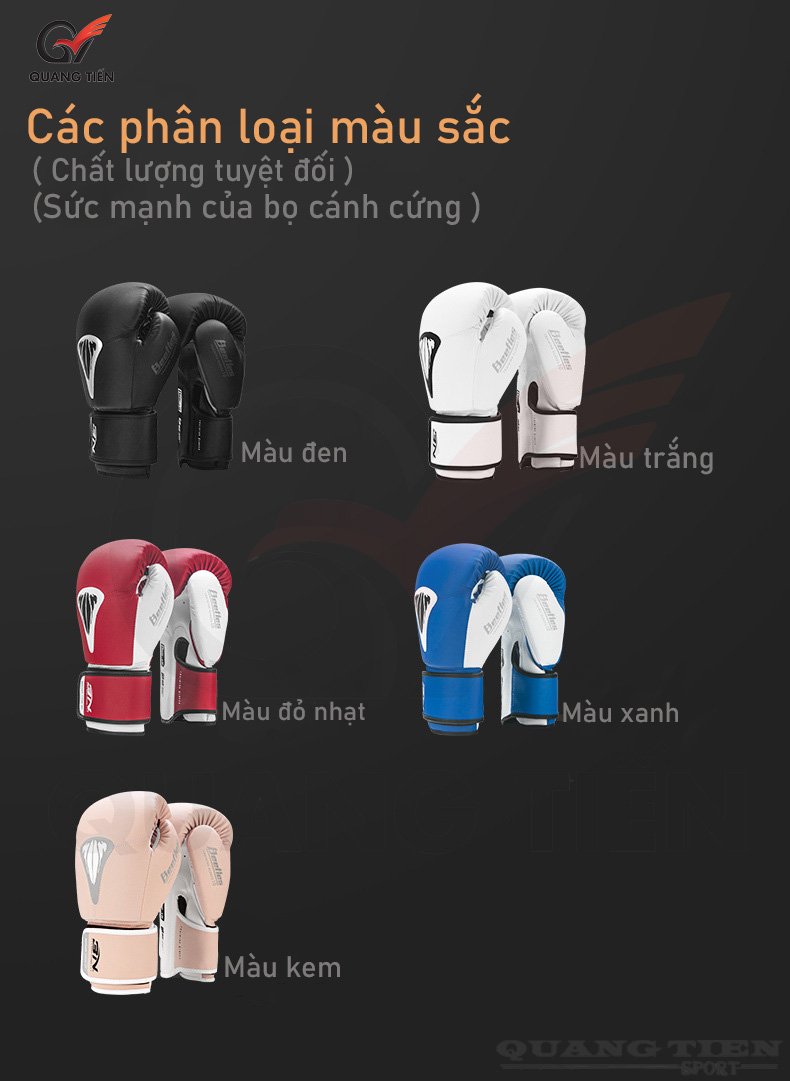 Găng tay boxing BN 8.0 2025 cao cấp chính hãng - Màu Xanh