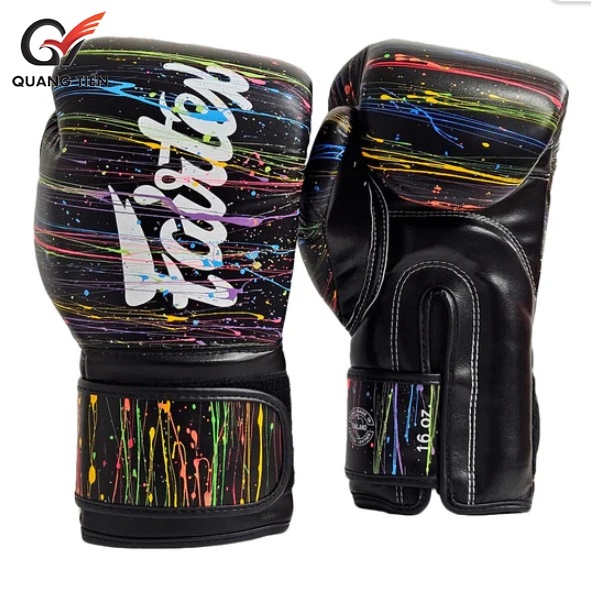 Găng Tay Boxing FAIRTEX BGV14PT MICROFIBER BLACK/SPLASH