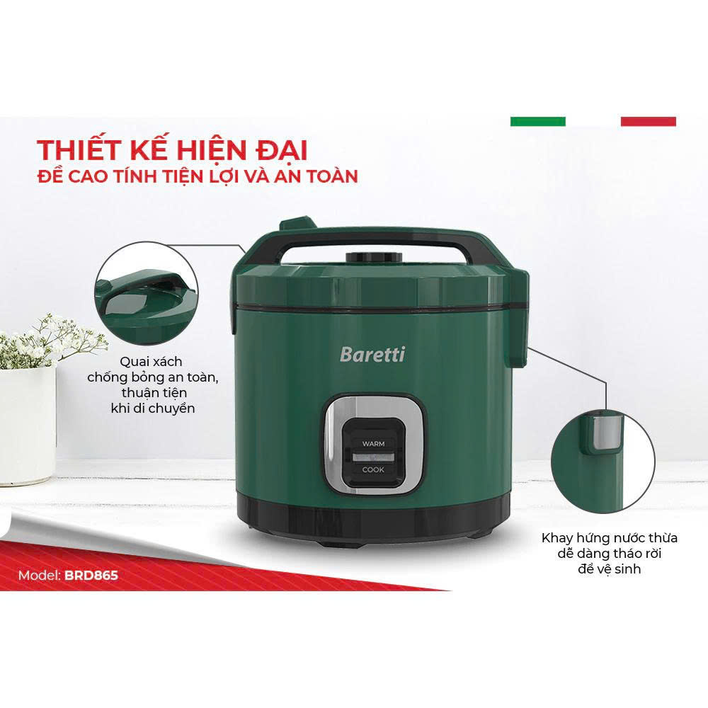 Nồi cơm điện 3.0L Baretti BRD865