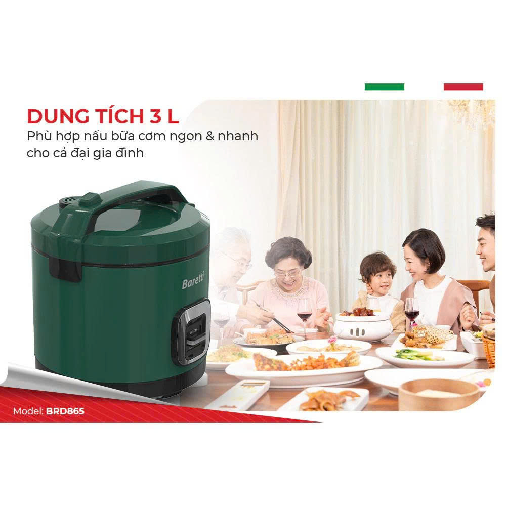 Nồi cơm điện 3.0L Baretti BRD865
