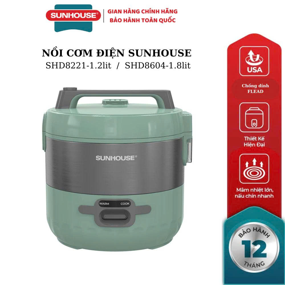 Nồi cơm điện 1.2L Sunhouse SHD8221
