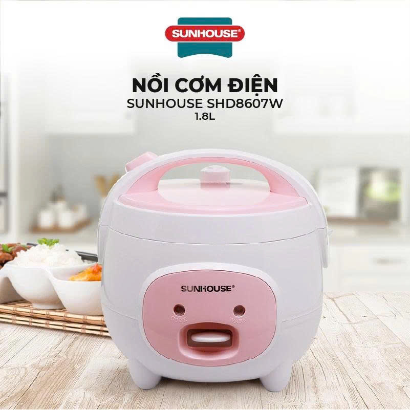 Nồi cơm điện 1.8L Sunhouse SHD8607W