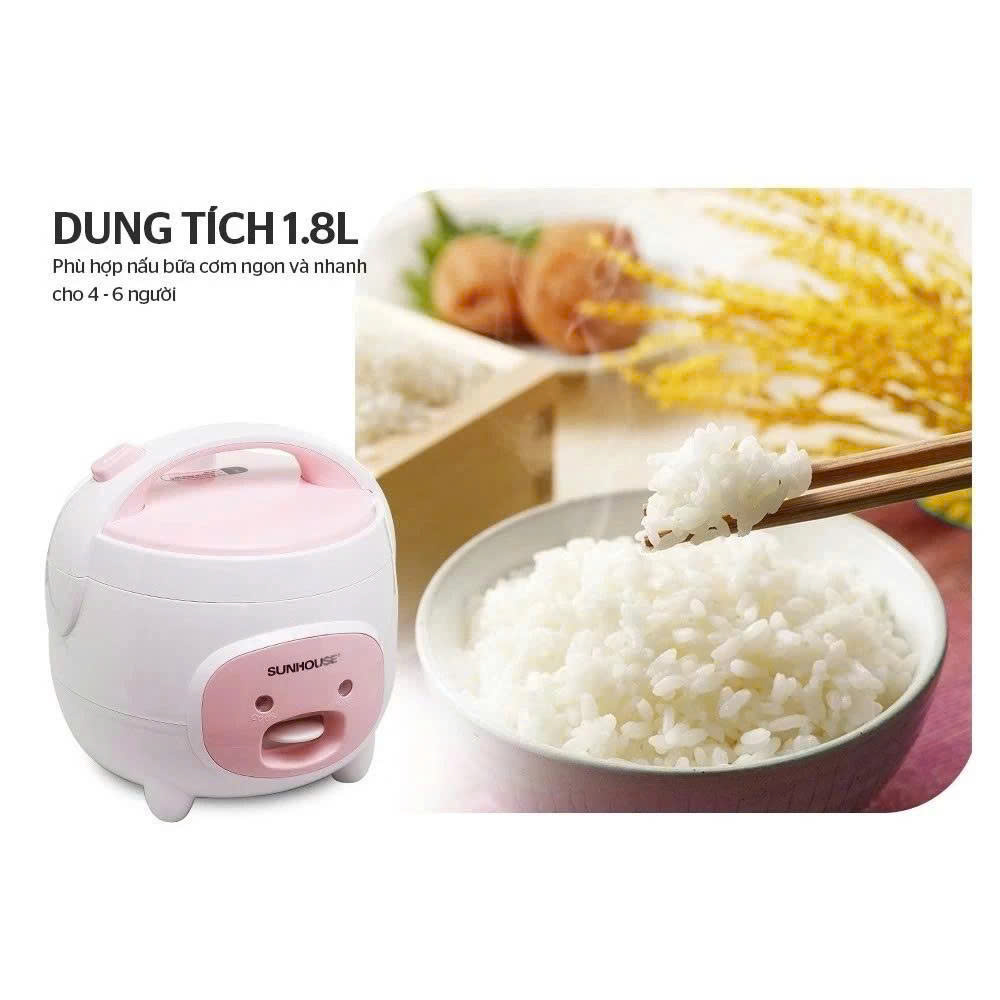 Nồi cơm điện 1.8L Sunhouse SHD8607W