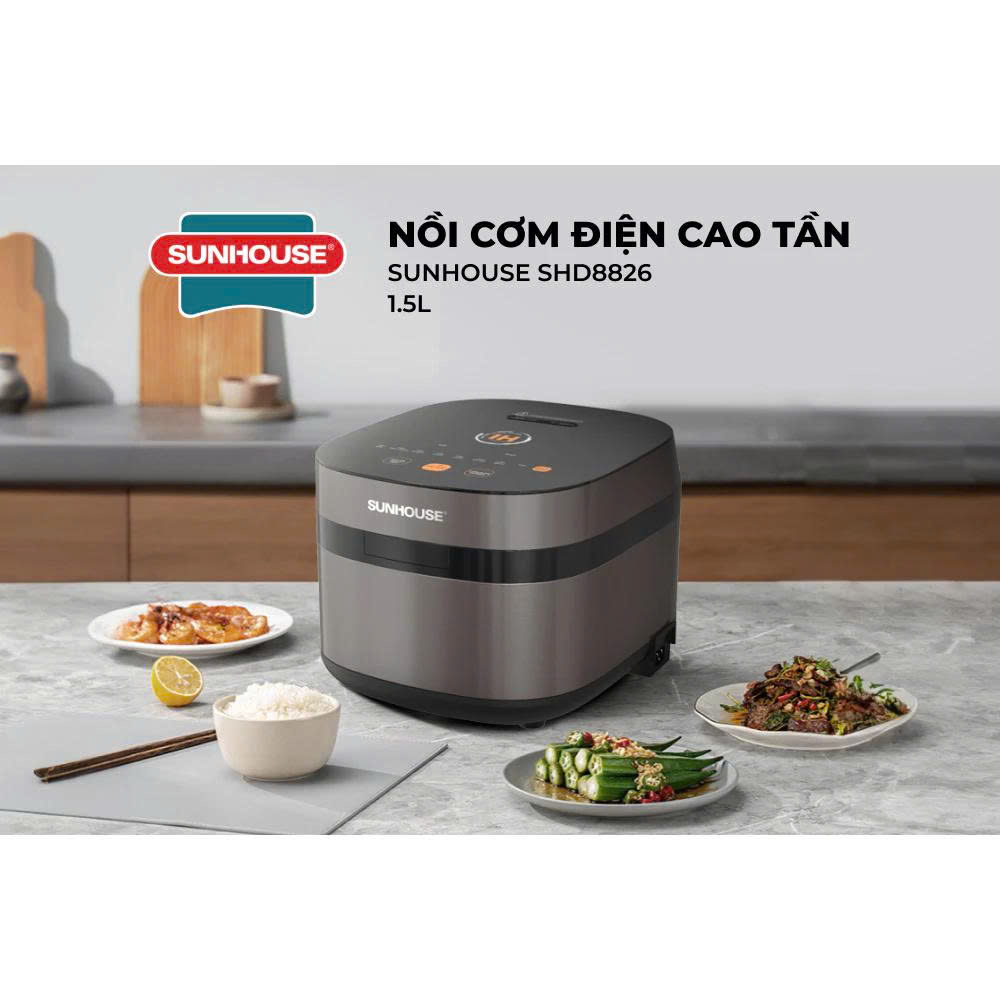Nồi cơm điện cao tần 1.5L SUNHOUSE SHD8826