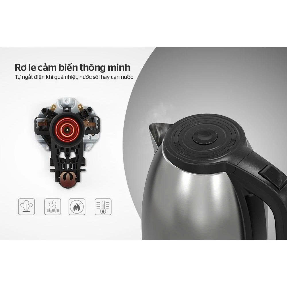 Ấm siêu tốc Inox Sunhouse SHD1183