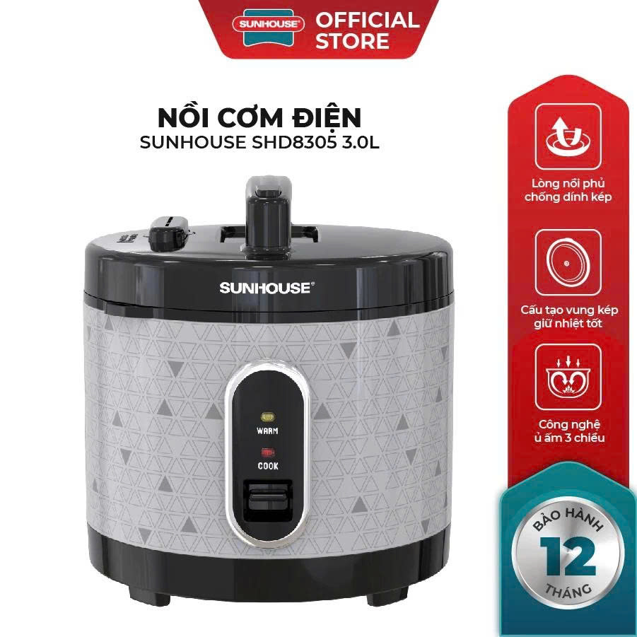 Nồi cơm điện 3L Sunhouse SHD8305