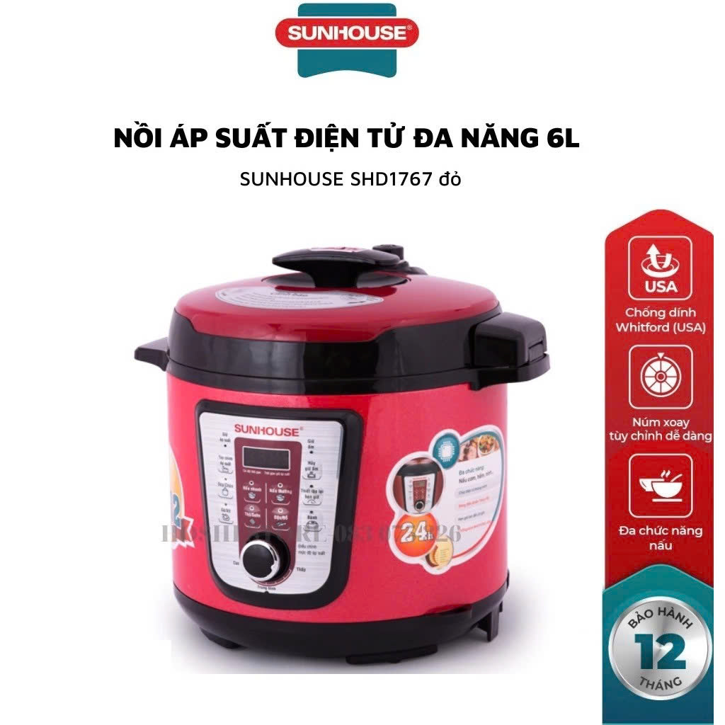 Nồi áp suất điện đa năng Sunhouse SHD1552
