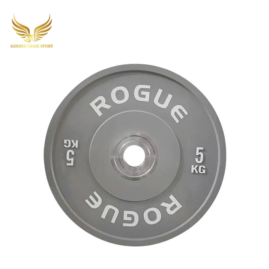 Tạ bánh cao su lõi thép nhỏ ROGUE cao cấp  lỗ 50 nhập khẩu (set 5-25kg)