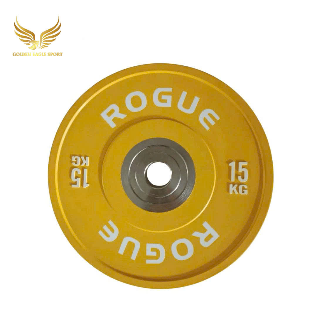 Tạ bánh cao su lõi thép nhỏ ROGUE cao cấp  lỗ 50 nhập khẩu (set 5-25kg)