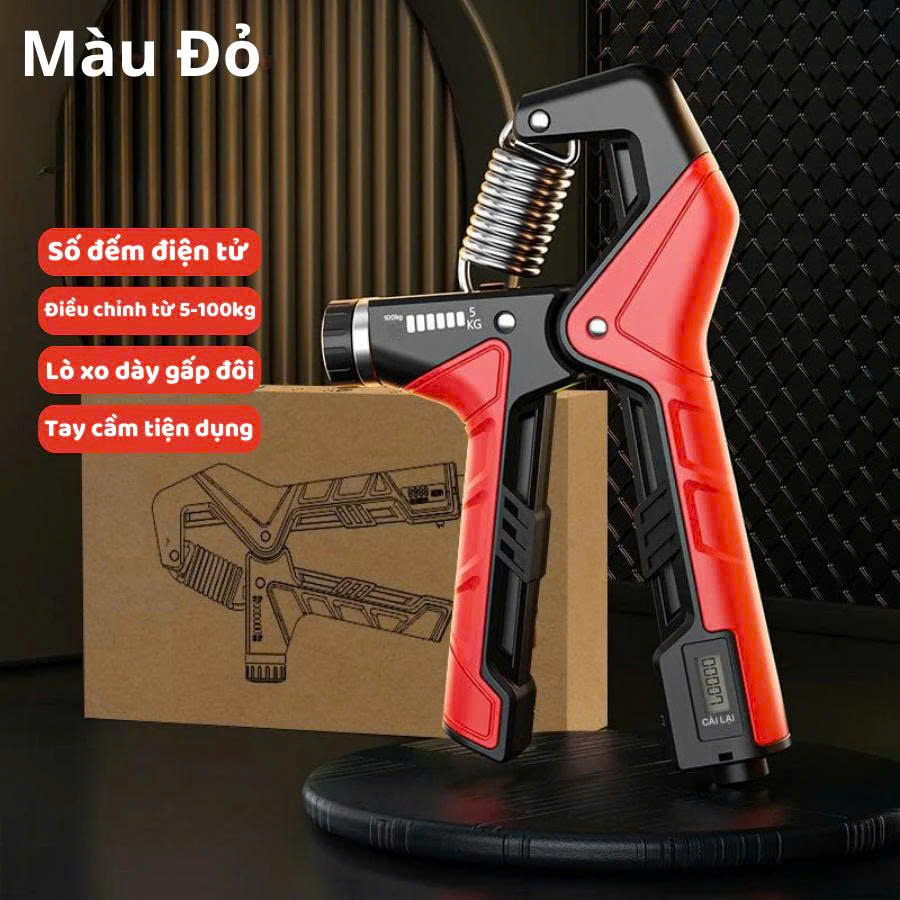 Kìm bóp tay Kingbox KB630 điều chỉnh lực kèm bộ đếm số 5-100kg