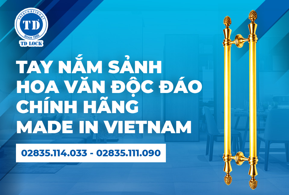 TAY NẮM SẢNH HOA VĂN ĐỘC ĐÁO CHÍNH HÃNG MADE IN VIETNAM