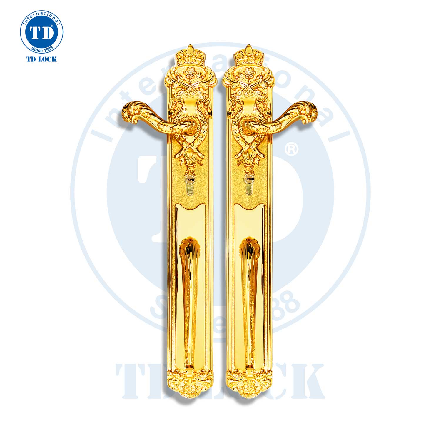 KHÓA TAY GẠT CỬA GỖ KING CROWN - BPH-126600-G CỬA SẢNH GOLD