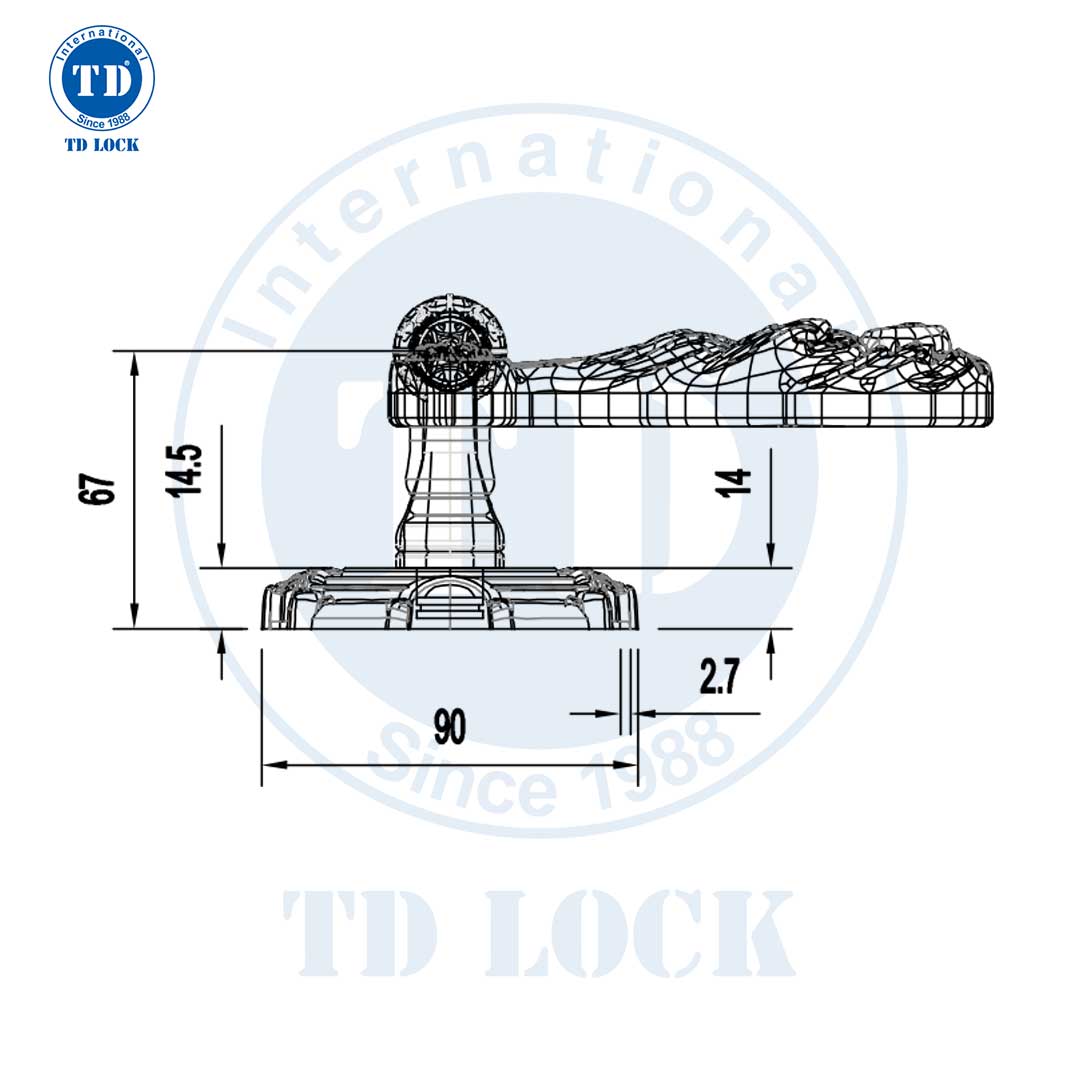 KHÓA TAY GẠT CỬA GỖ ROMA - BPH-274740-2 ĐẠI SẢNH