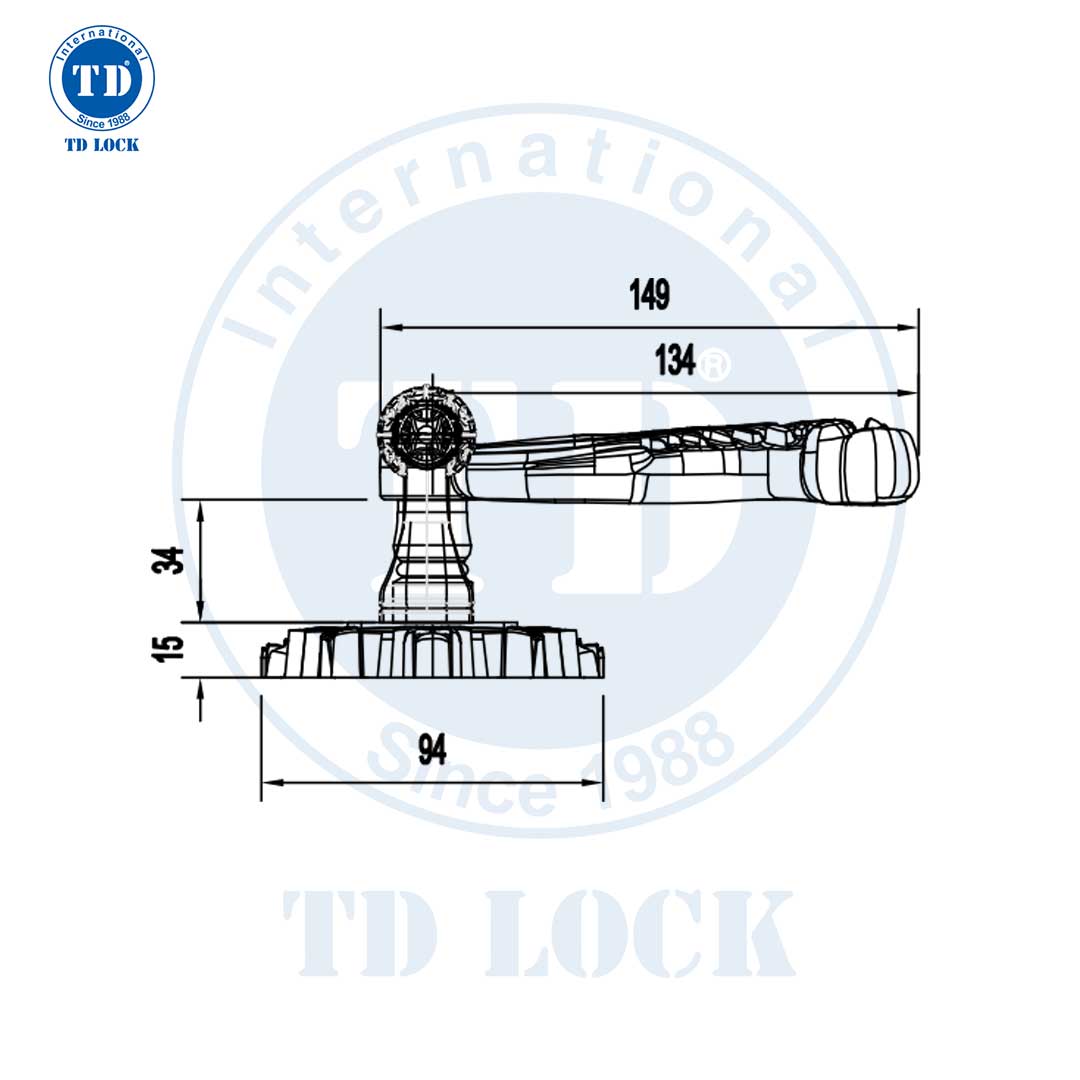 KHÓA TAY GẠT CỬA GỖ LOTUS - BPH-274741-2 ĐẠI SẢNH