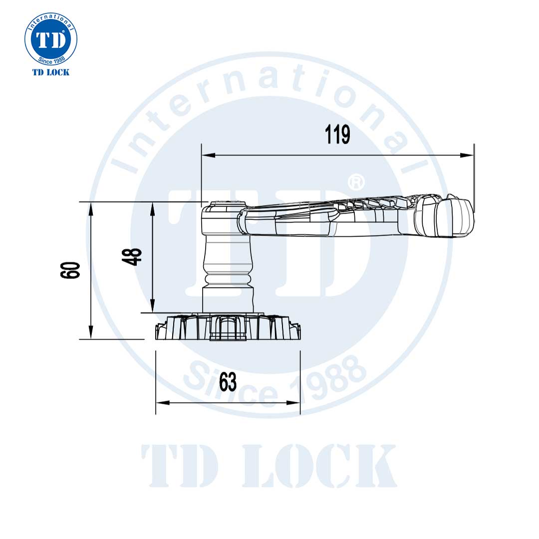 KHÓA TAY GẠT CỬA GỖ LOTUS - BTP-241241-2 CỬA PHÒNG
