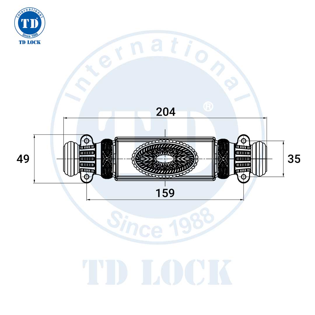 CREMONE ĐẠI CỬA GỖ - BCM-68201-G GOLD