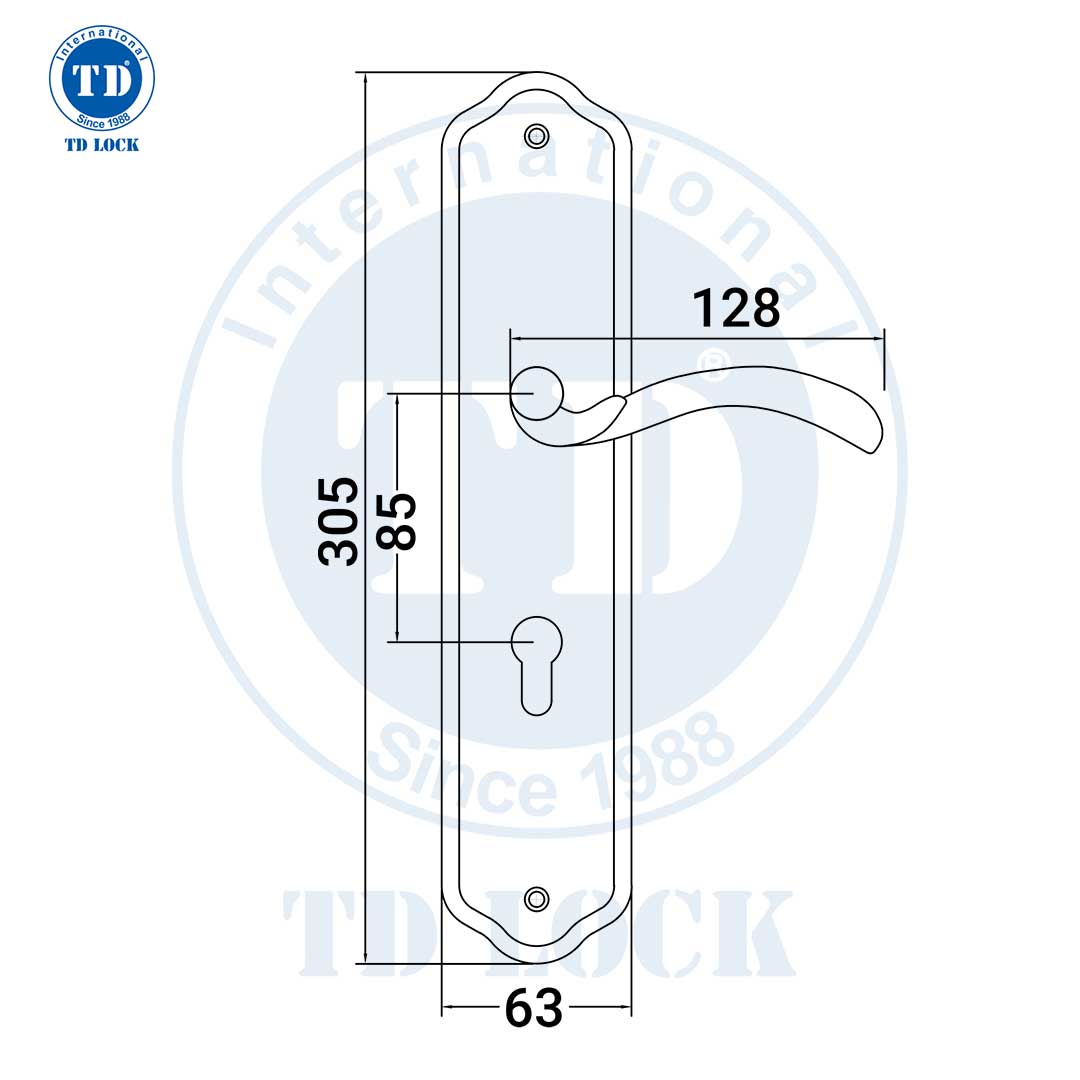 KHÓA TAY GẠT CỬA GỖ - BDH-052155-2 CỬA CHÍNH