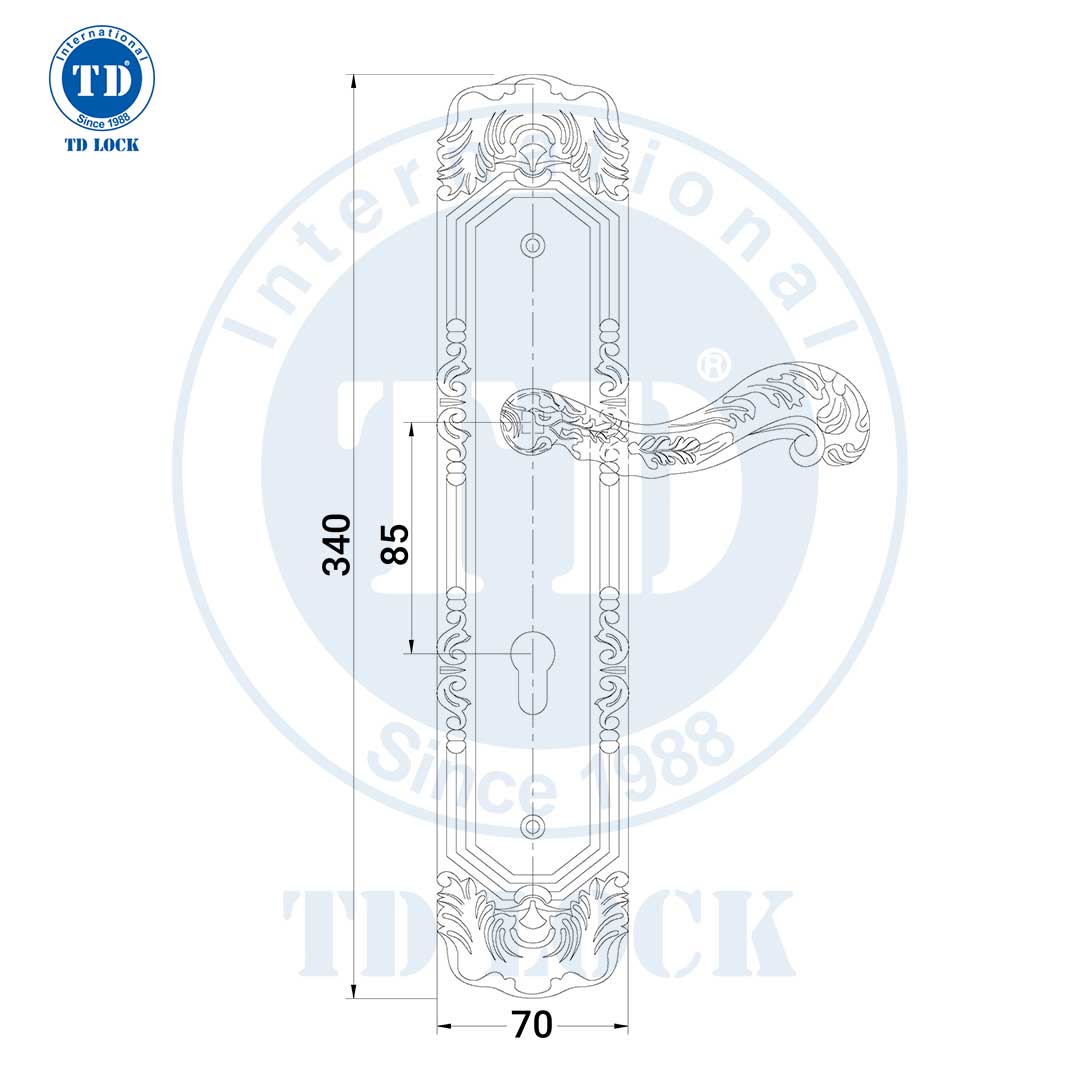 KHÓA TAY GẠT CỬA GỖ - BDH-126735-2 CỬA CHÍNH