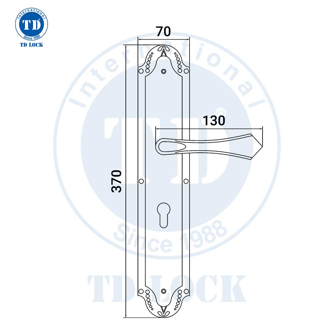 KHÓA TAY GẠT CỬA GỖ BRACCIANO - SDH-631631 CỬA CHÍNH