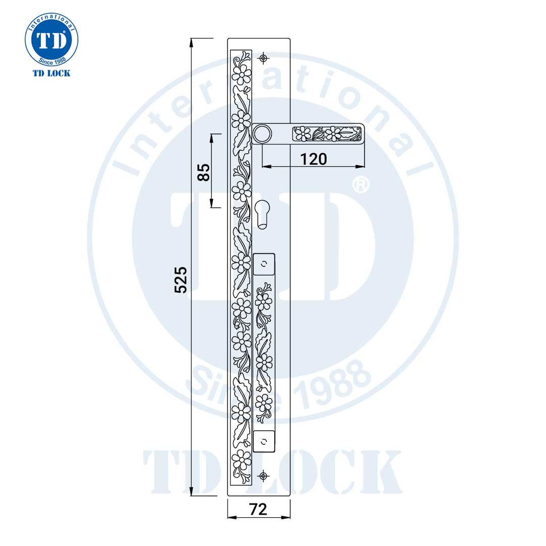KHÓA TAY GẠT CỬA GỖ CANARY - BPH-608608-2 CỬA SẢNH