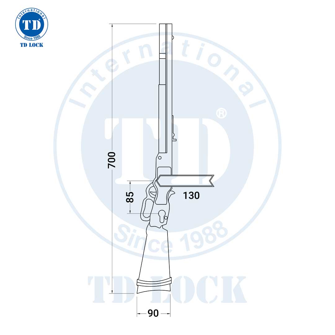 KHÓA TAY GẠT CỬA GỖ TEXAS - BPH-688688-2 ĐẠI SẢNH