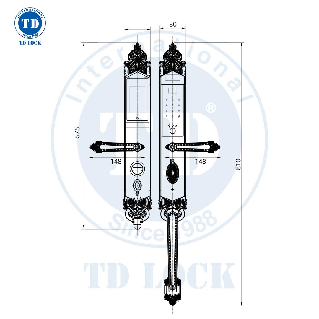 KHÓA ĐIỆN TỬ THÔNG MINH CỬA GỖ - BSM-488489-2